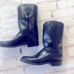 Women’s Tony lama boots 7 b navy blue rompers excellent condition